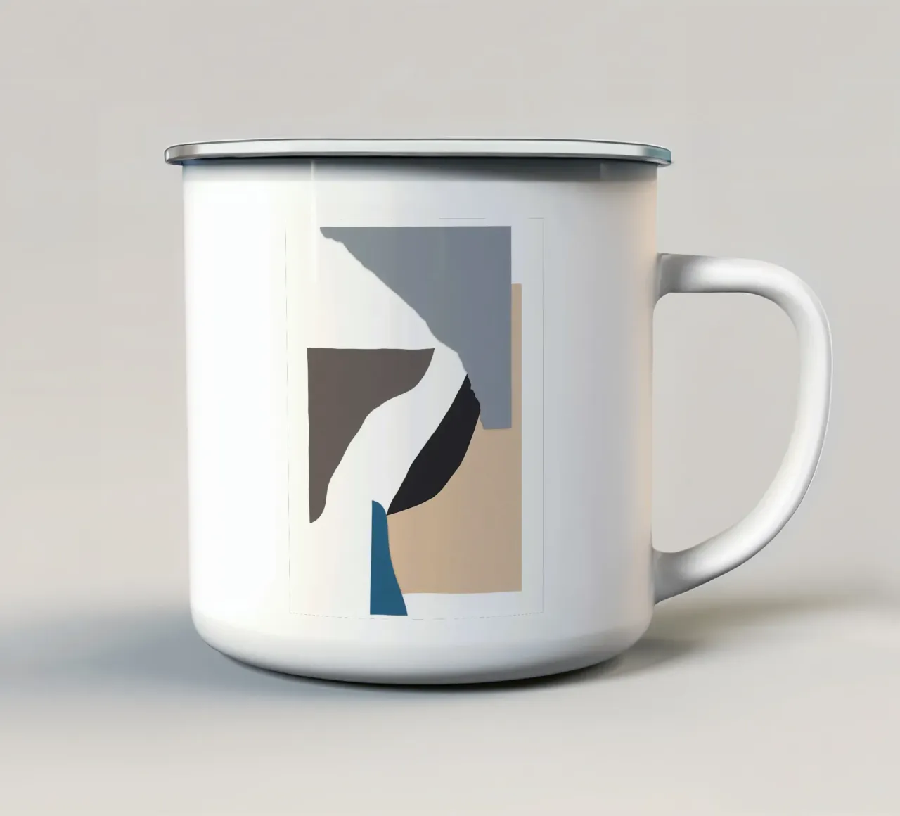 Tagli di carta astratta 3 tazza in smalto da NouveauPrints