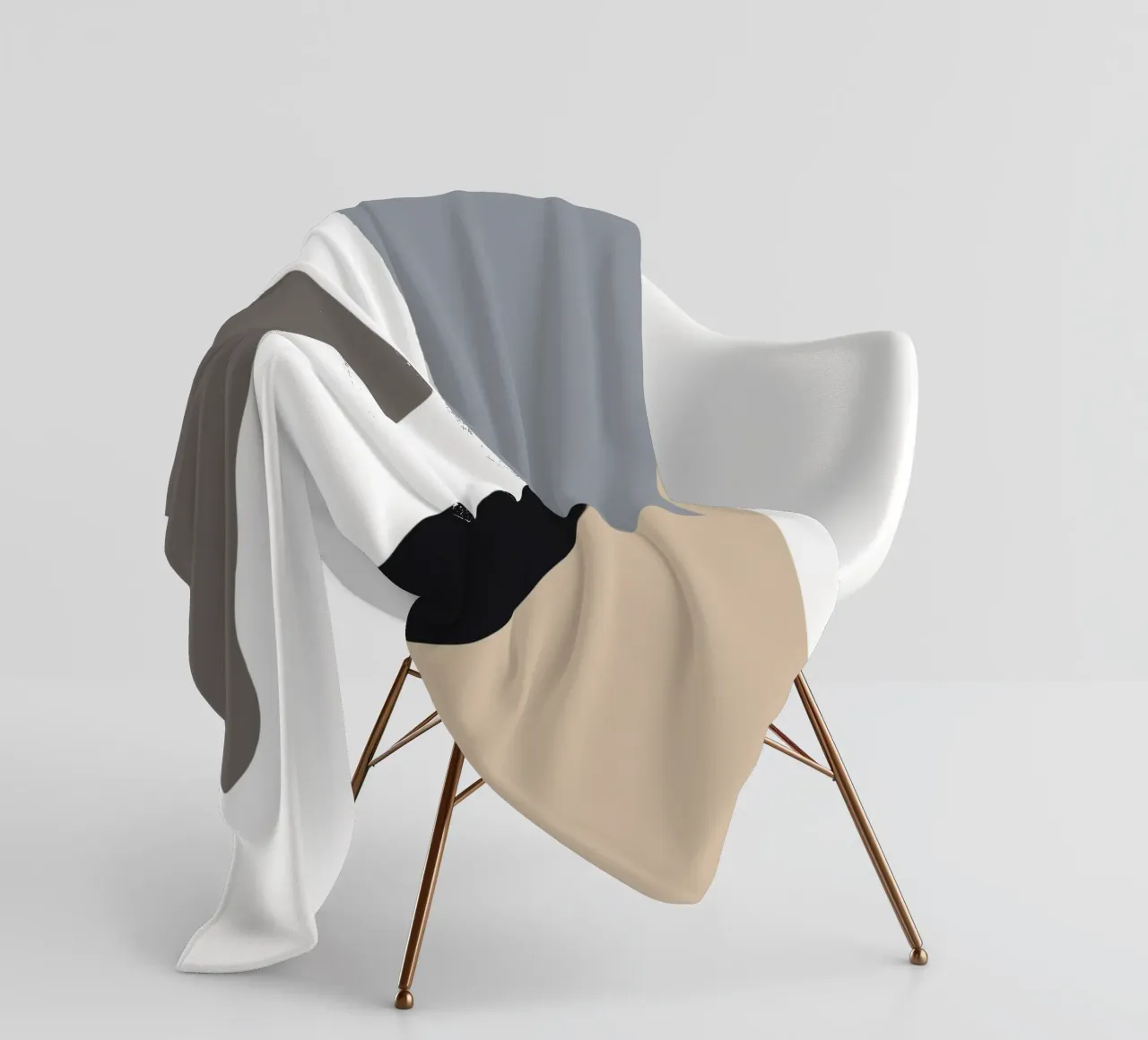 Tagli di carta astratta 3 coperta in pile da NouveauPrints