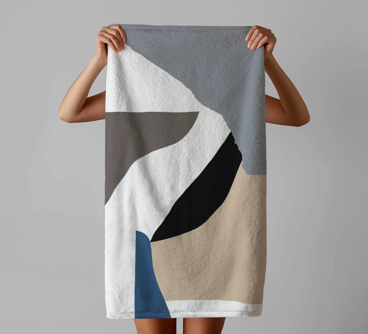 Abstract paper cuts 3 towel by NouveauPrints