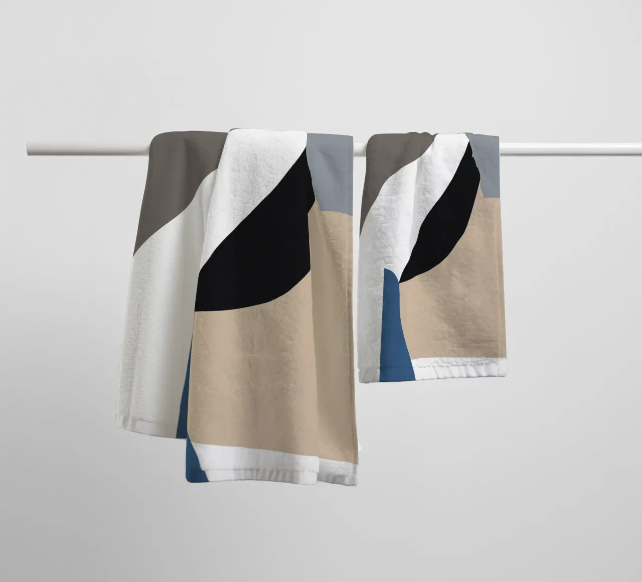 Abstract paper cuts 3 towel by NouveauPrints