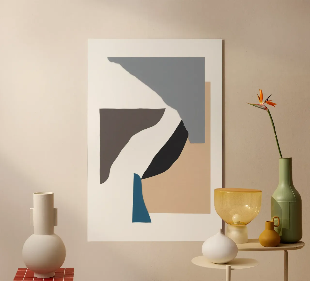 Abstract paper cuts 3 acrylic glass by NouveauPrints