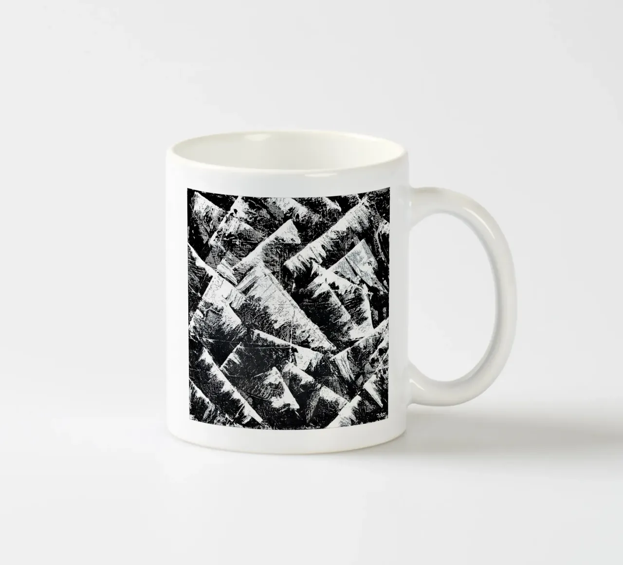 Firmament in the midst of waters ceramic mug by cykwak