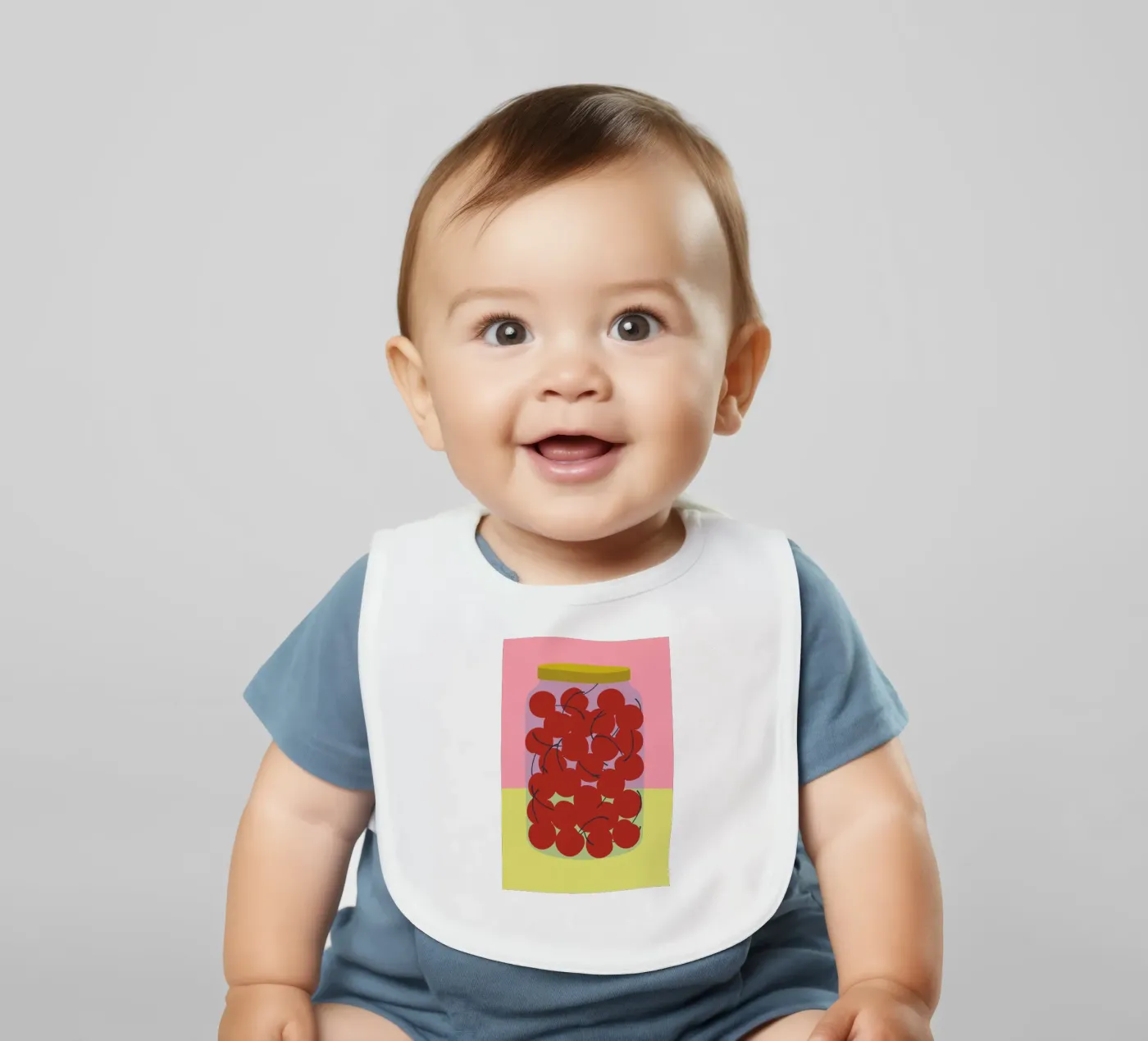 Schattenmorrellen Babylätzchen von Rosi Feist