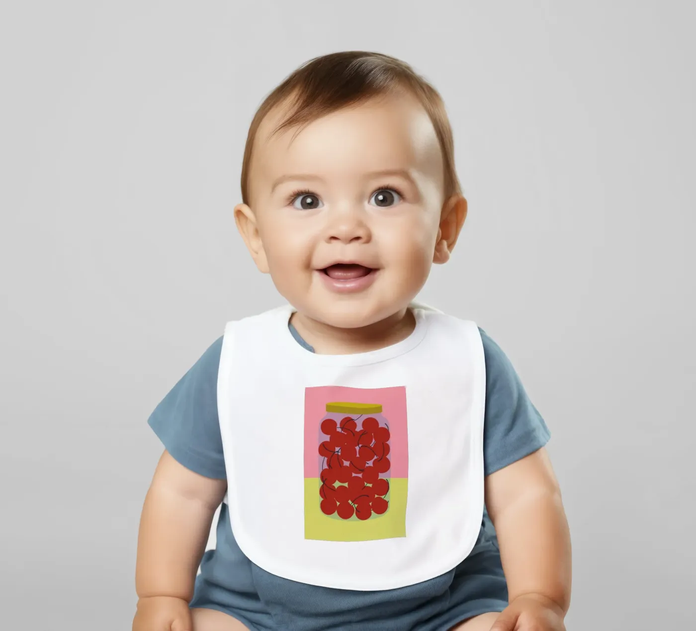 Schattenmorrellen Babylätzchen von Rosi Feist