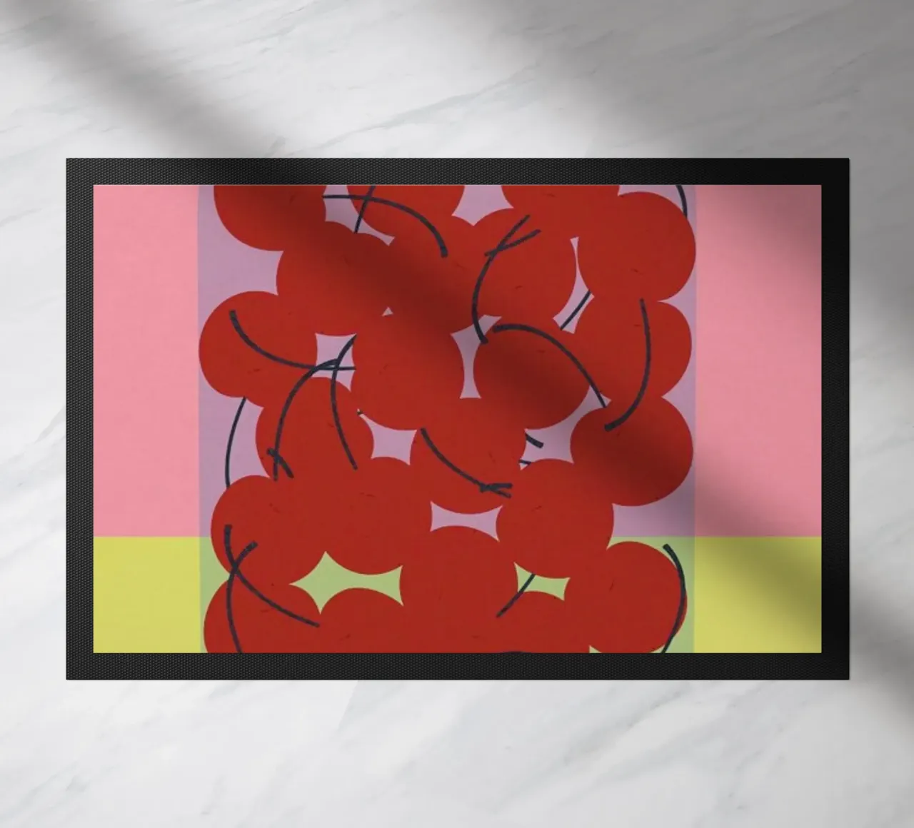 Schattenmorrellen deurmat van Rosi Feist