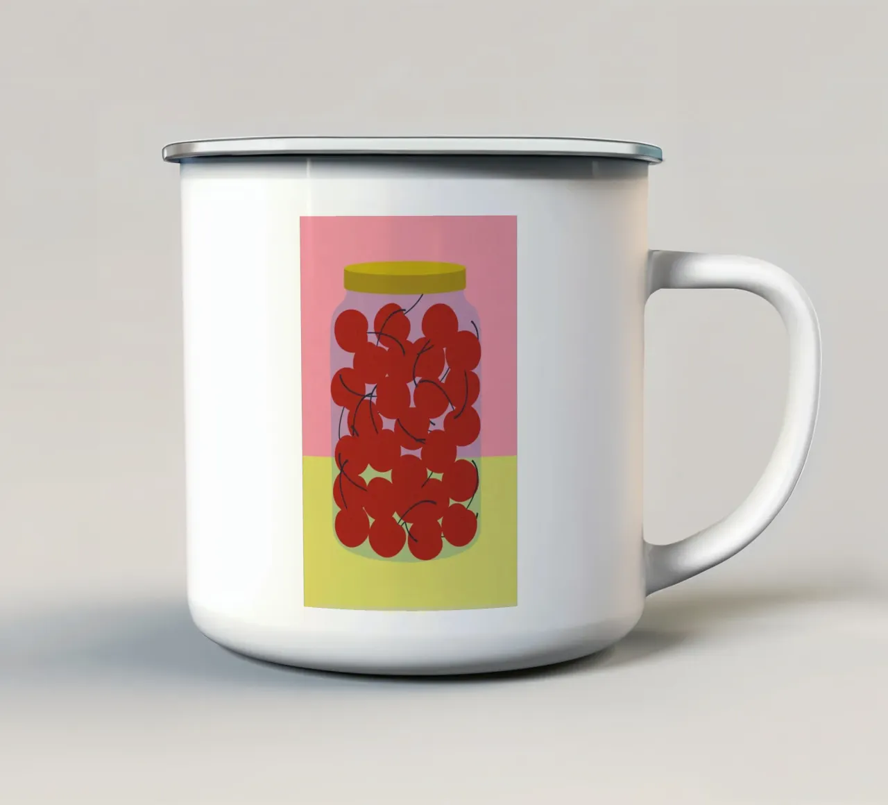 Schattenmorrellen tazza in smalto da Rosi Feist