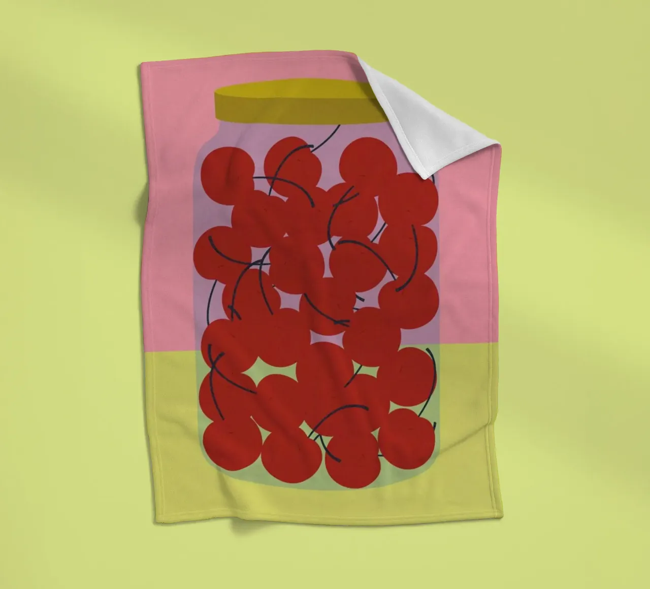 Schattenmorrellen Fleecedecke von Rosi Feist