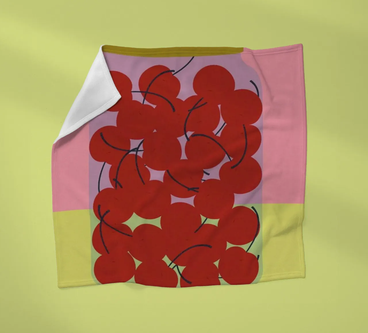 Schattenmorrellen Fleecedecke von Rosi Feist