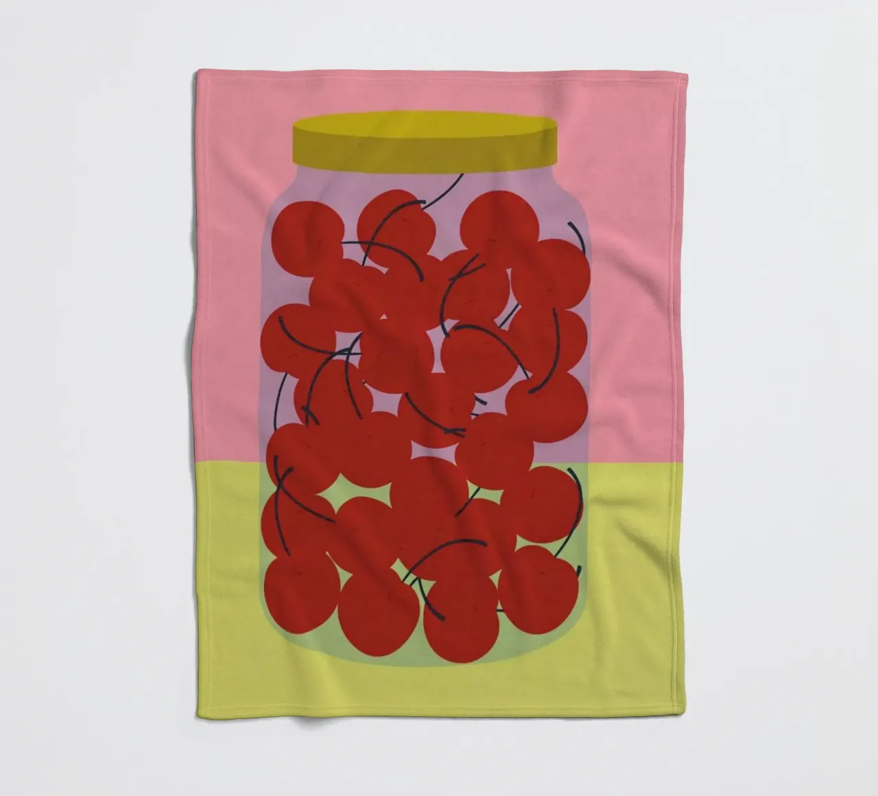 Schattenmorrellen Fleecedecke von Rosi Feist