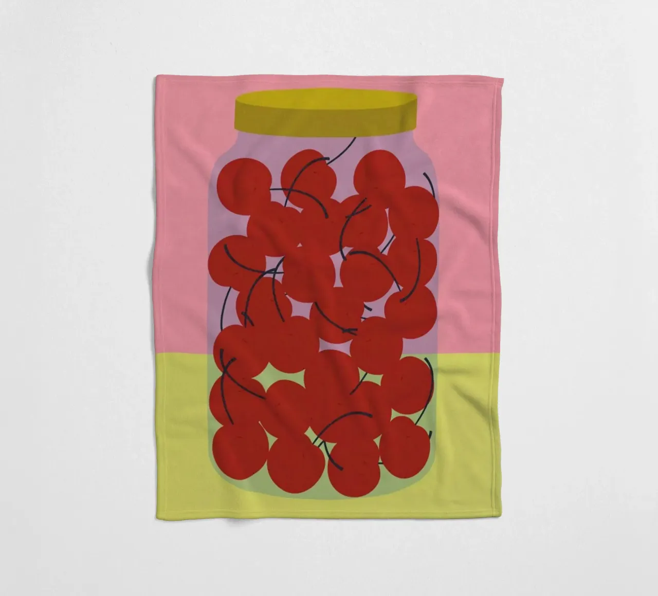 Schattenmorrellen Fleecedecke von Rosi Feist