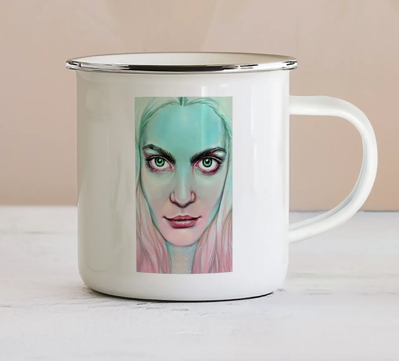 Maya tazza in smalto da Laura O'Connor