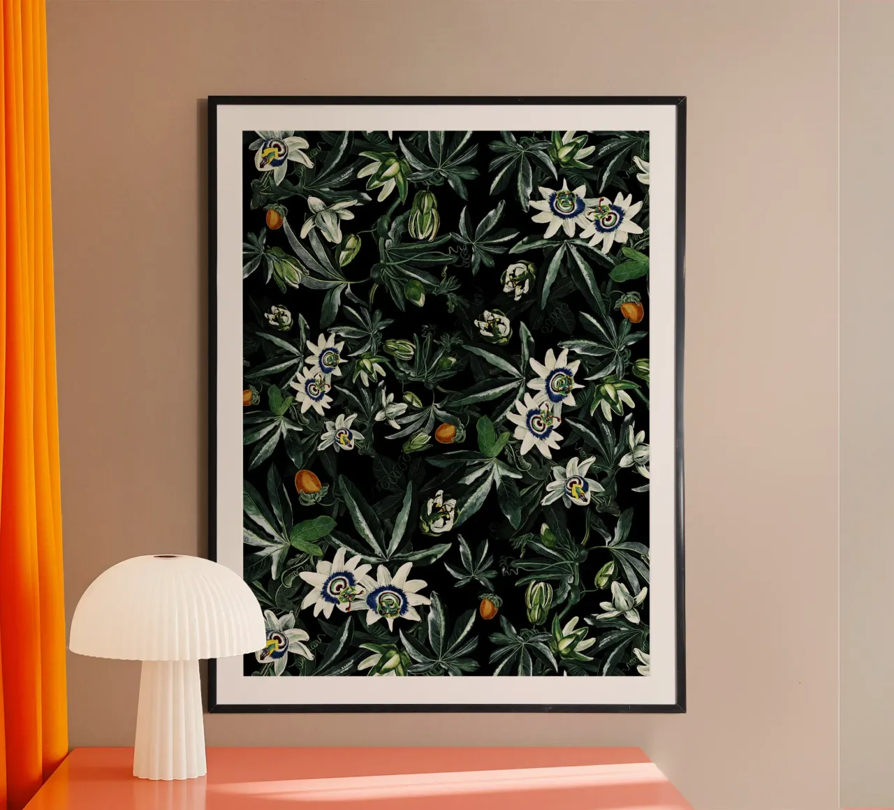 Exotic Garden - Night XI poster con telaio in plastica da burcukorkmazyurek