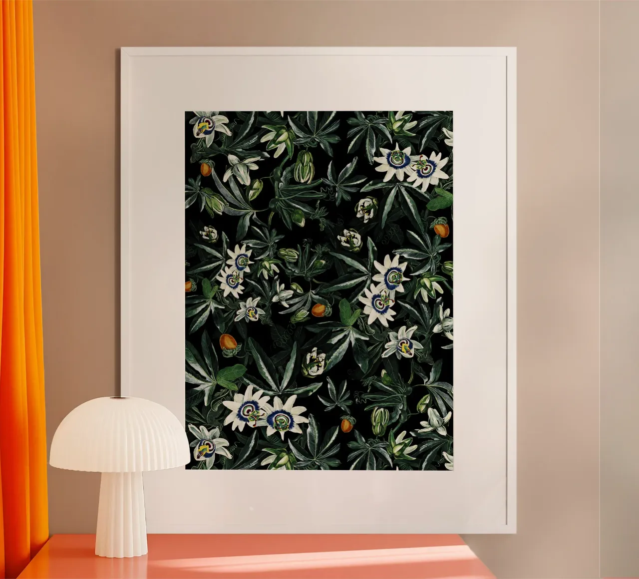 Exotic Garden - Night XI poster con telaio in plastica da burcukorkmazyurek