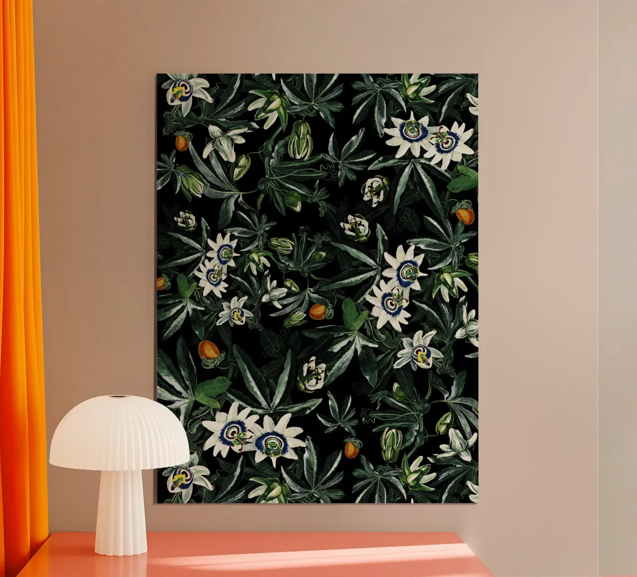 Exotic Garden - Night XI poster con telaio in plastica da burcukorkmazyurek