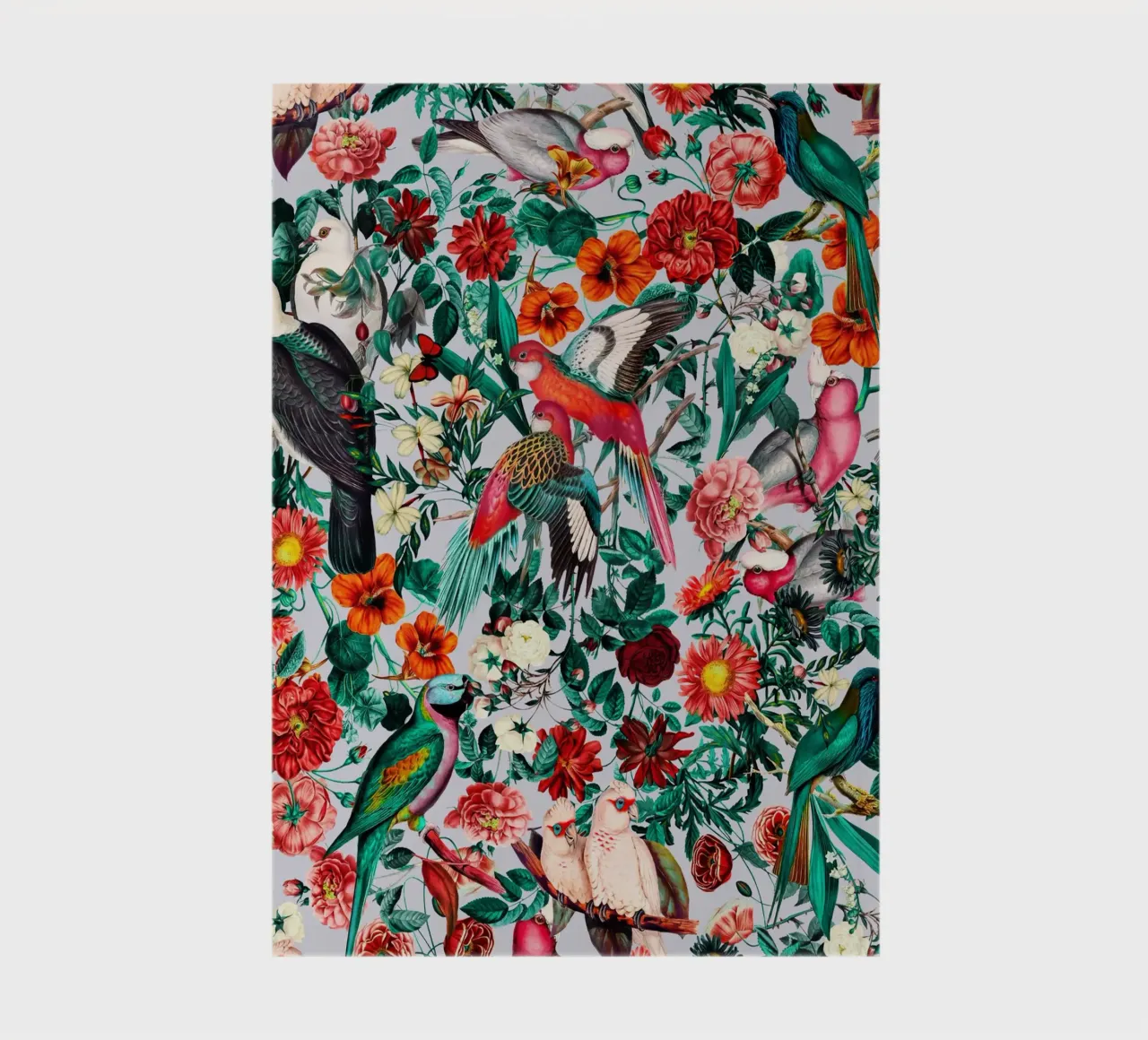 FLORAL AND BIRDS XIV notebook by burcukorkmazyurek
