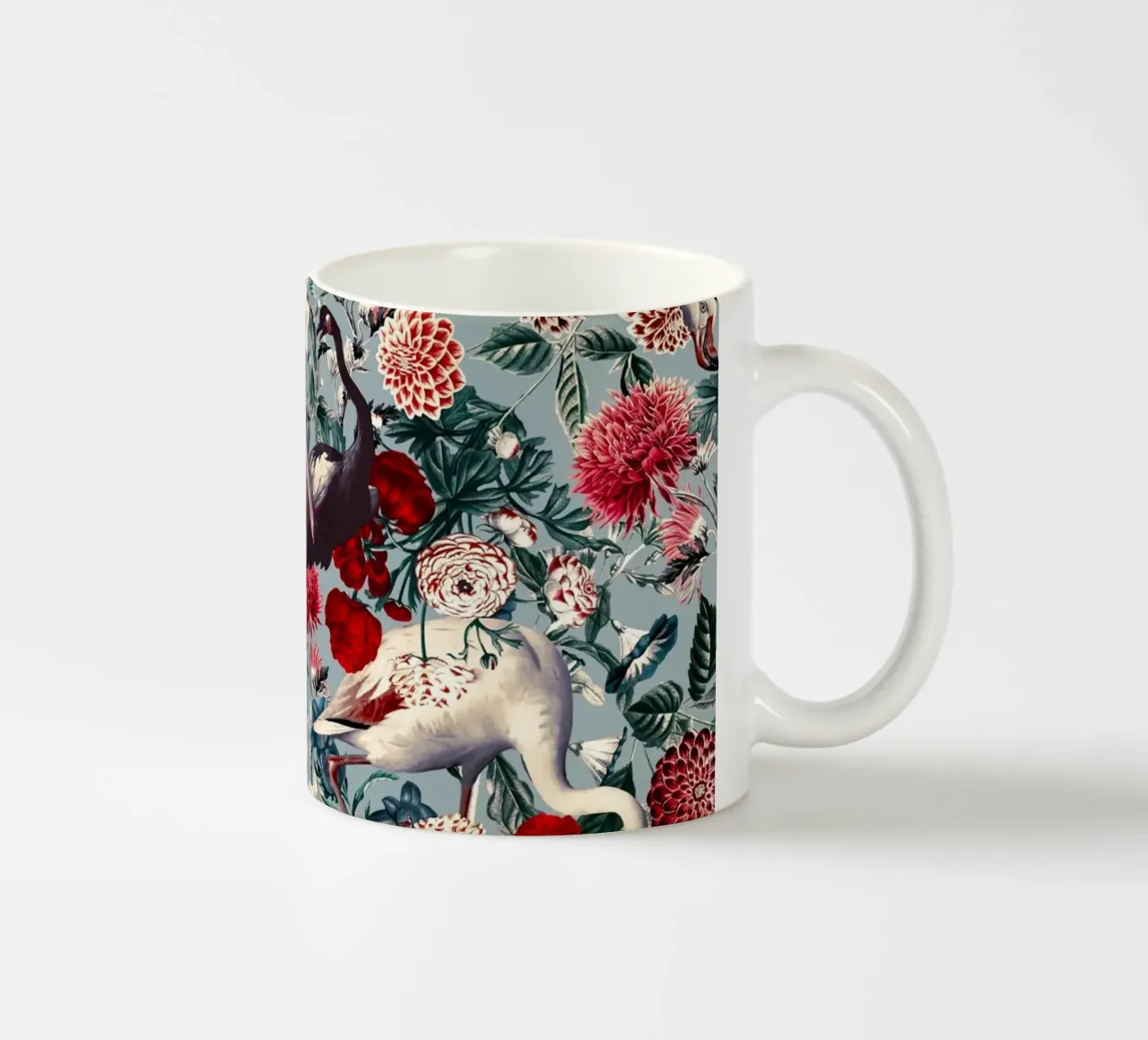 FLORAL AND BIRDS XIV tazza in ceramica da burcukorkmazyurek