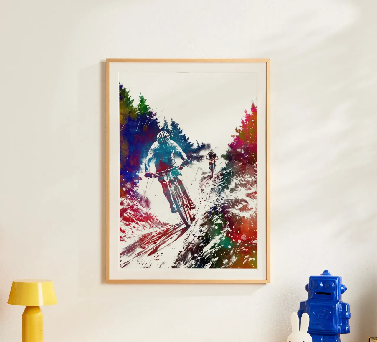 Due motociclisti che praticano l'arte bianca poster da SPORT