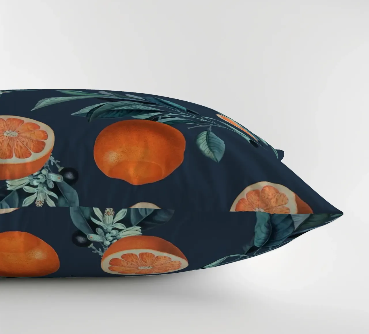 Lemon and Leaf Pattern VI cuscino da burcukorkmazyurek