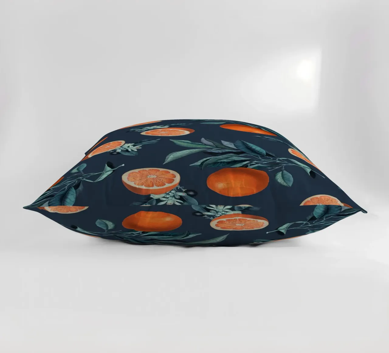 Lemon and Leaf Pattern VI cuscino da burcukorkmazyurek