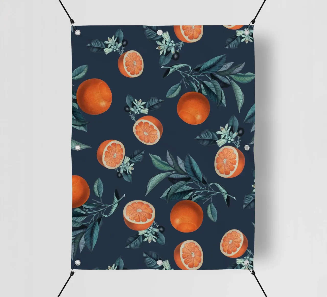 Lemon and Leaf Pattern VI telo in pvc da burcukorkmazyurek