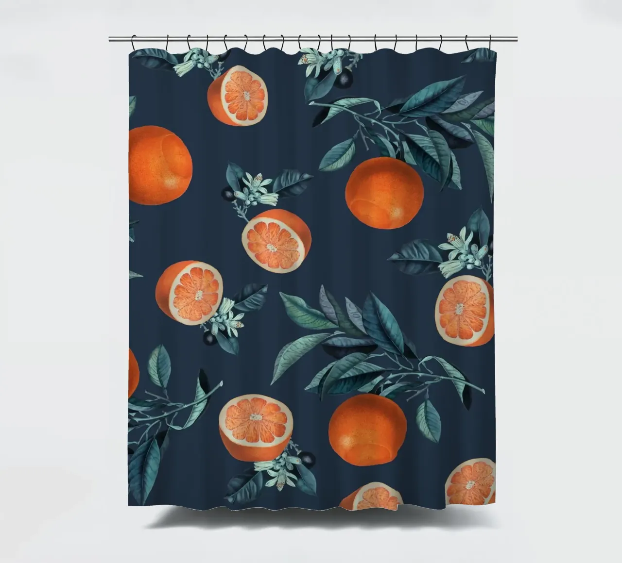 Lemon and Leaf Pattern VI tenda da doccia da burcukorkmazyurek