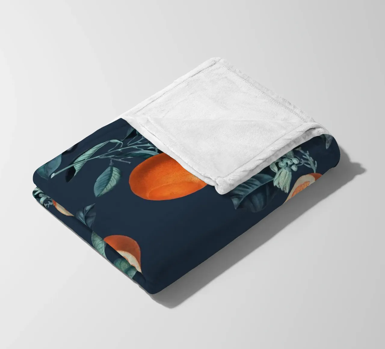 Lemon and Leaf Pattern VI coperta in pile da burcukorkmazyurek