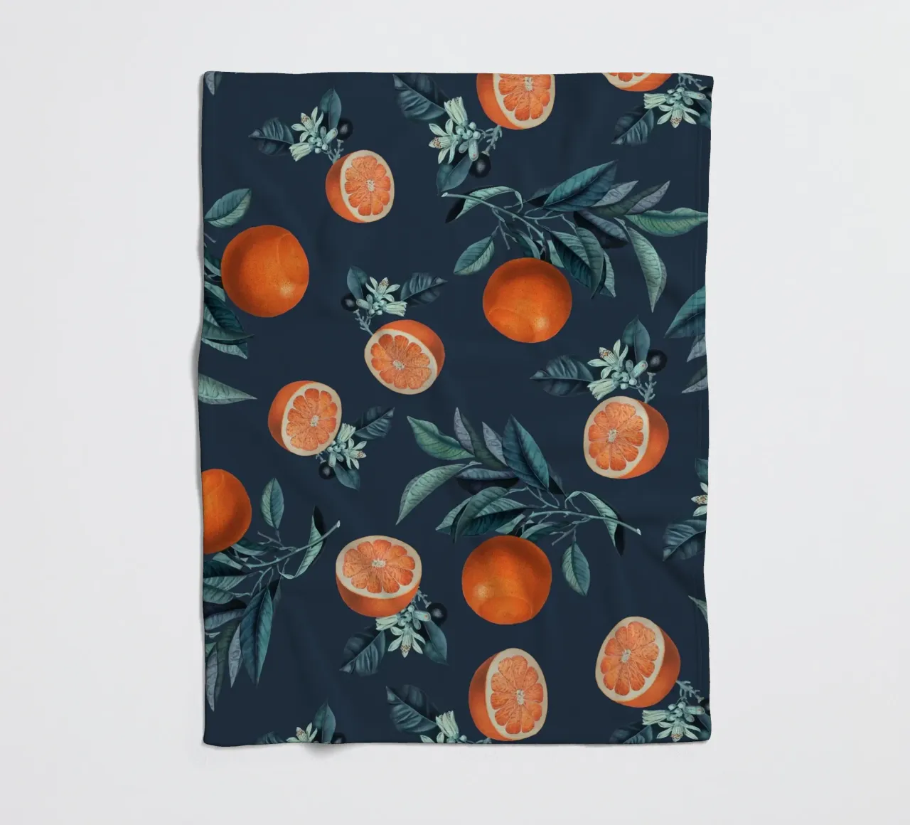 Lemon and Leaf Pattern VI coperta in pile da burcukorkmazyurek