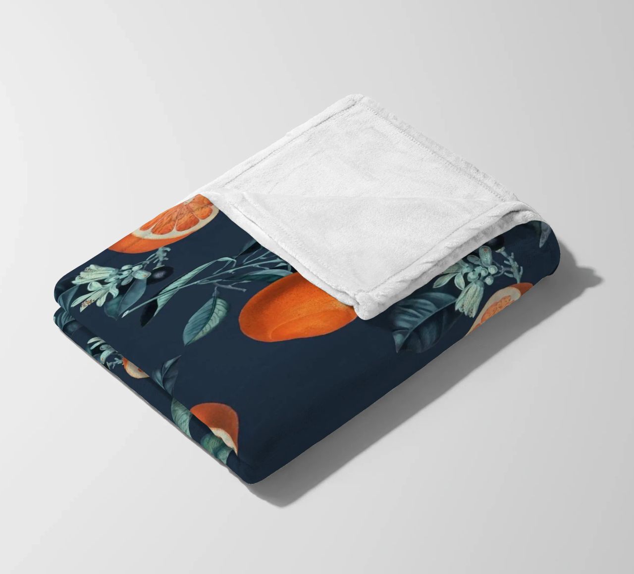 Lemon and Leaf Pattern VI coperta in pile da burcukorkmazyurek