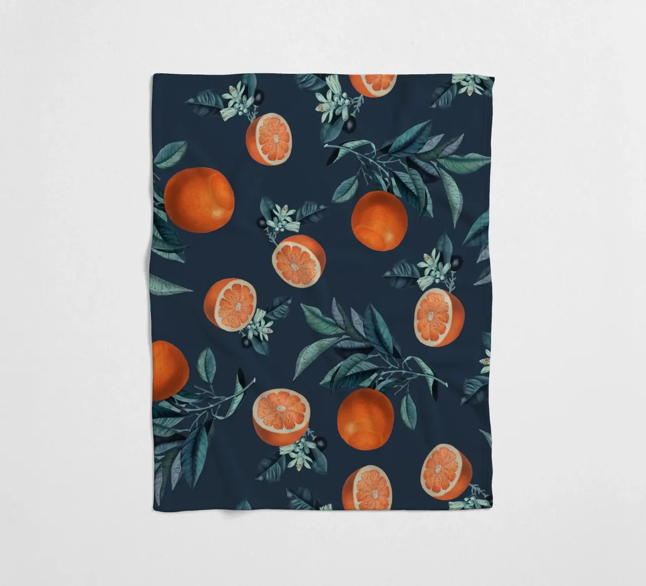 Lemon and Leaf Pattern VI coperta in pile da burcukorkmazyurek