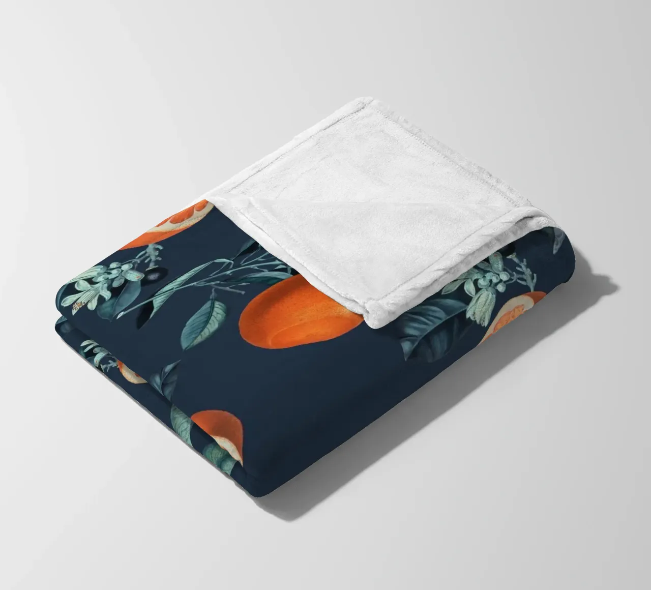 Lemon and Leaf Pattern VI coperta in pile da burcukorkmazyurek