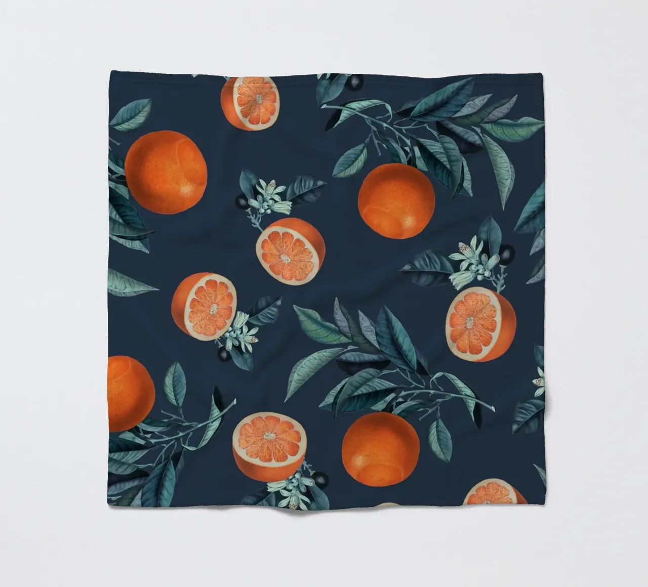 Lemon and Leaf Pattern VI coperta in pile da burcukorkmazyurek