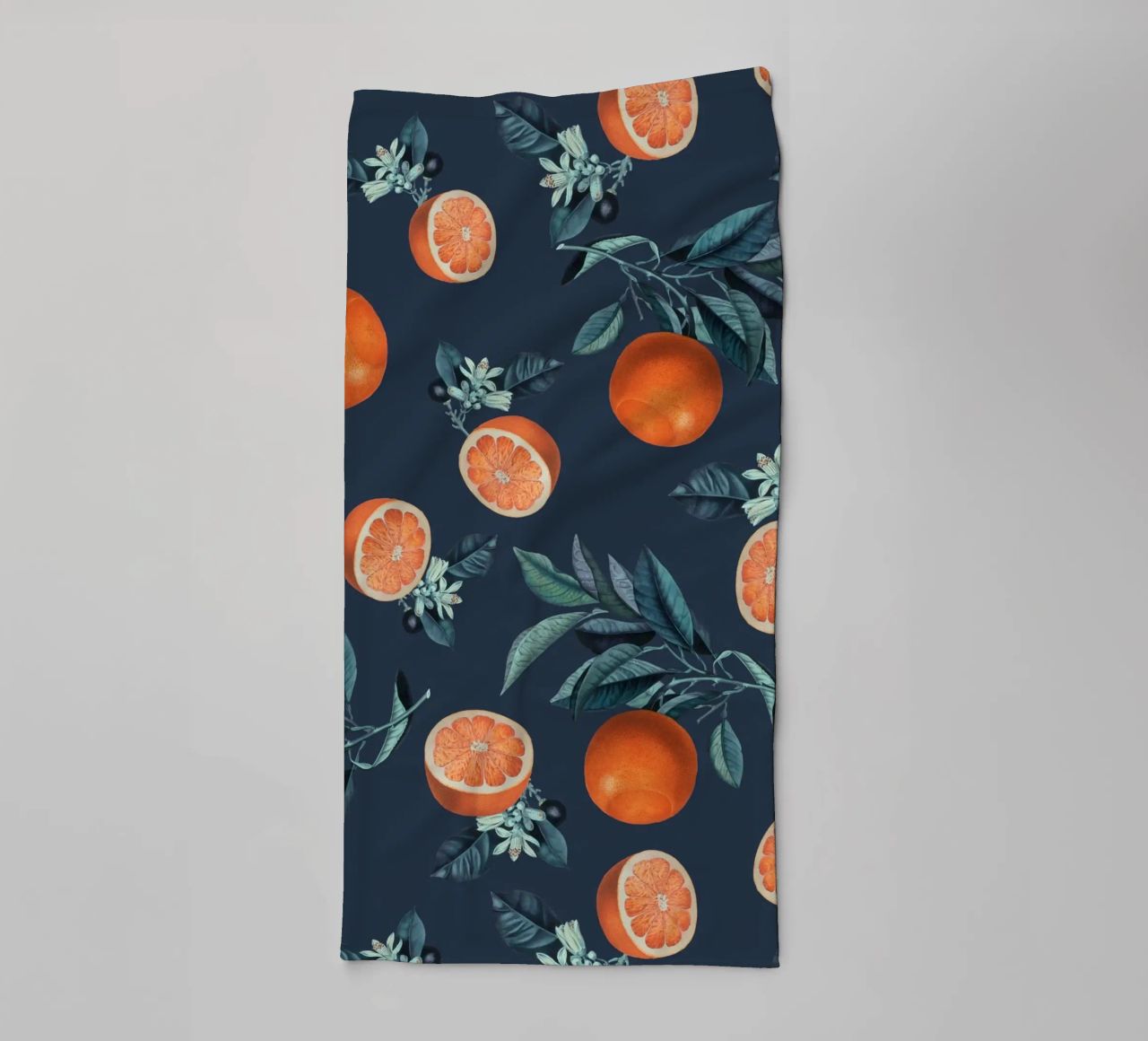 Lemon and Leaf Pattern VI asciugamano da bagno da burcukorkmazyurek