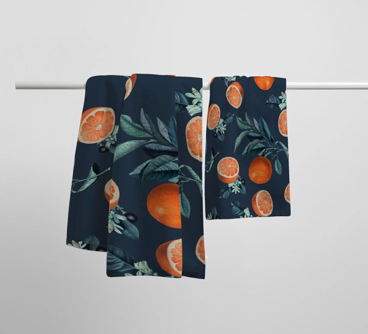 Lemon and Leaf Pattern VI asciugamano da bagno da burcukorkmazyurek