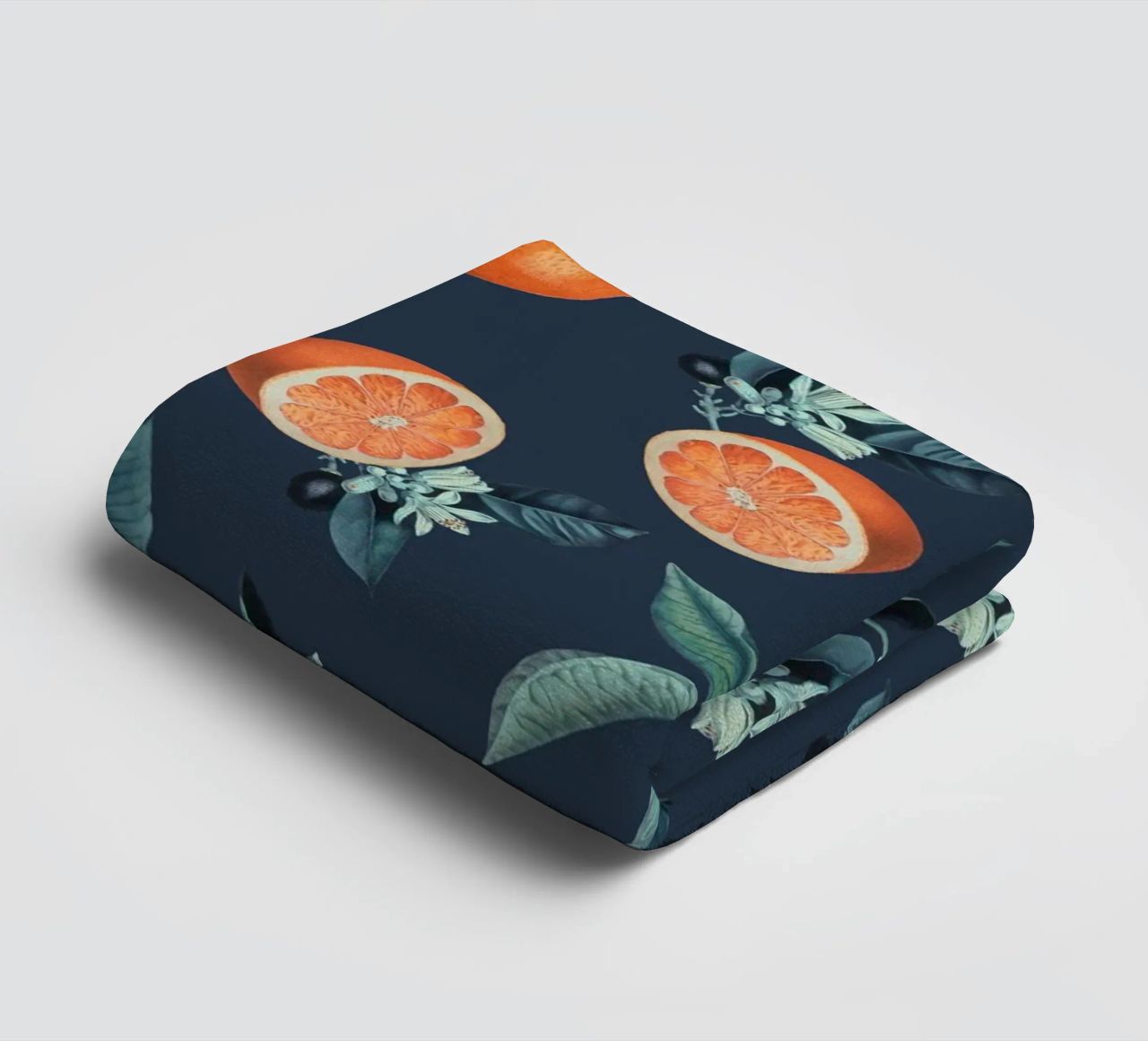 Lemon and Leaf Pattern VI asciugamano da bagno da burcukorkmazyurek