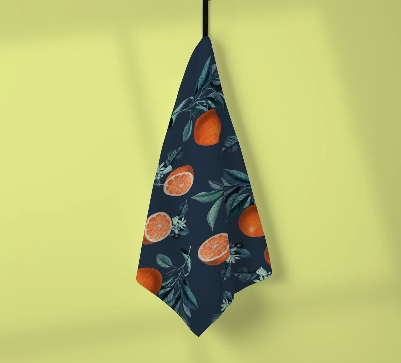 Lemon and Leaf Pattern VI canovaccio da cucina da burcukorkmazyurek