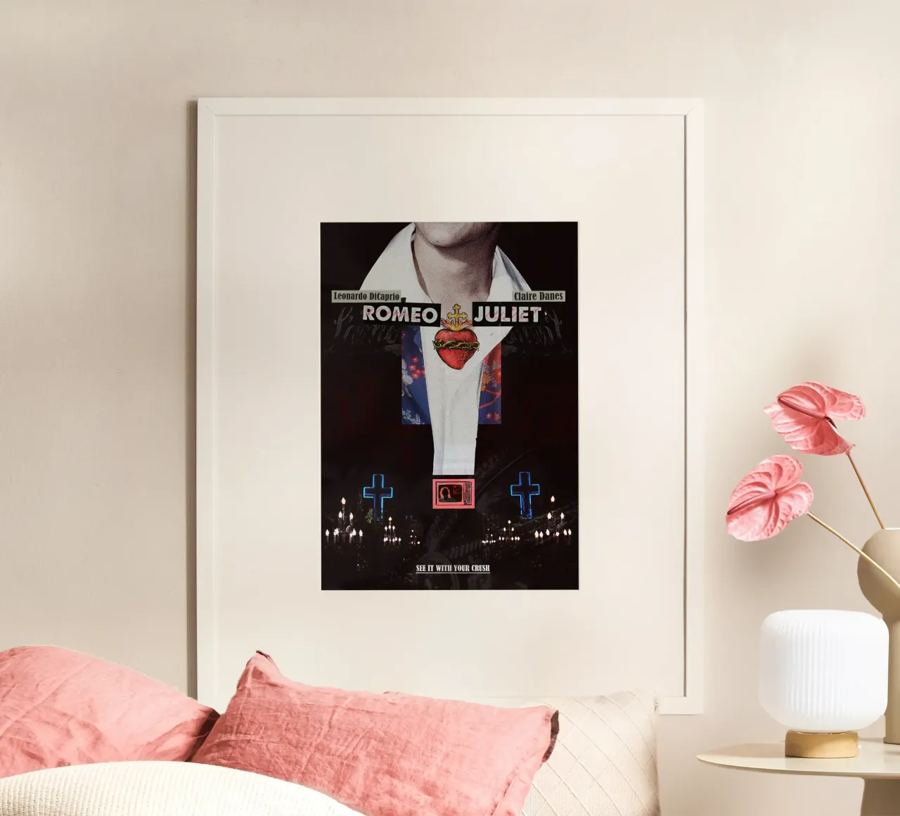 Romeo + Juliet poster con telaio in plastica da Attaboy Dsgn