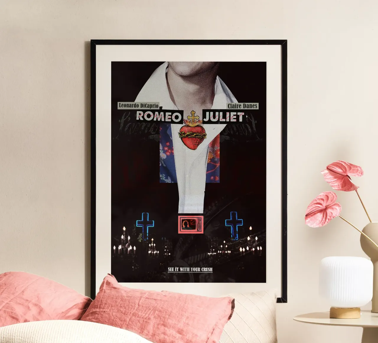 Romeo + Juliet poster con telaio in plastica da Attaboy Dsgn