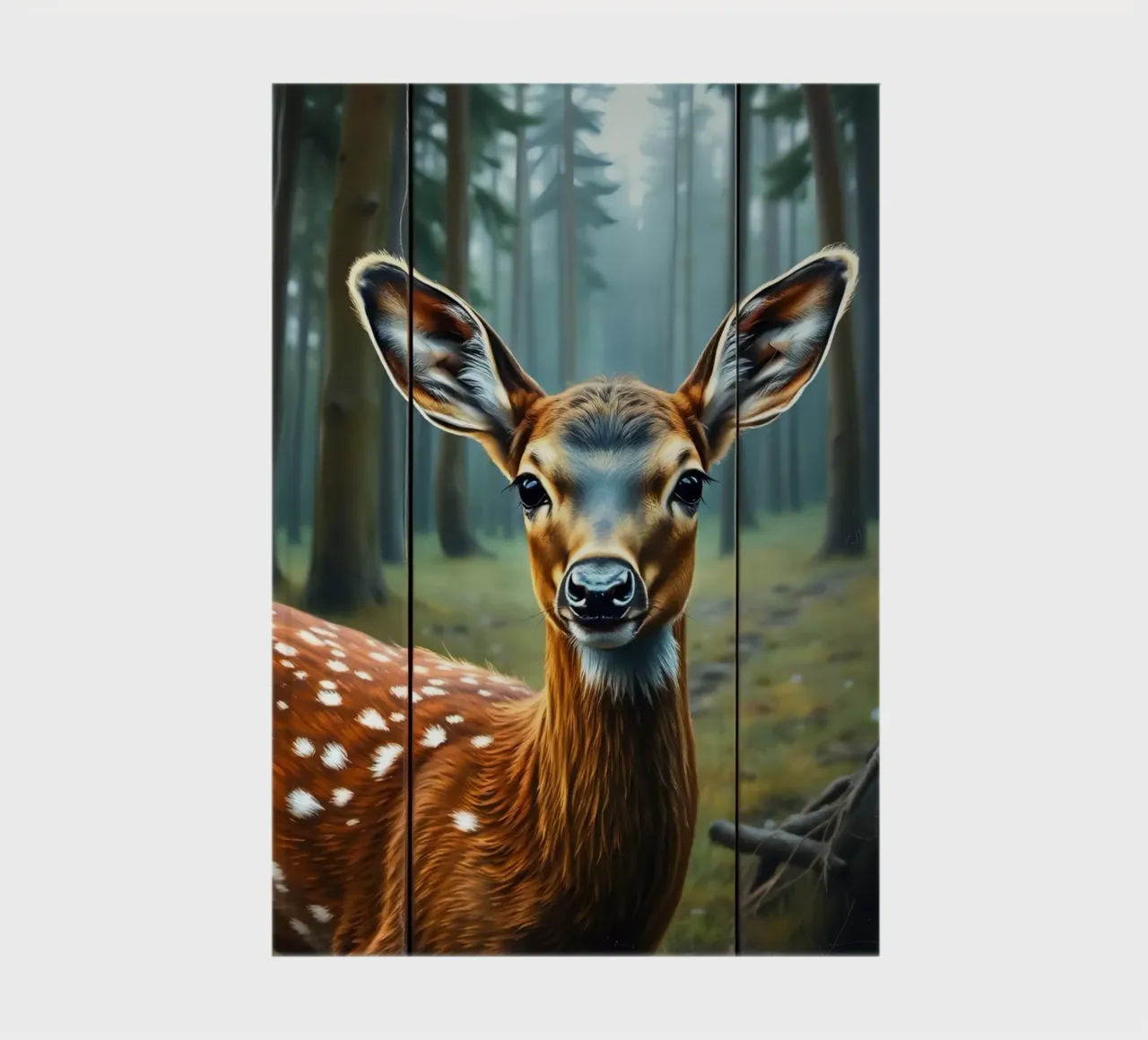 Gros plan d'un jeune cerf dans une forêt tranquille carnet de notes de DesignDoodle