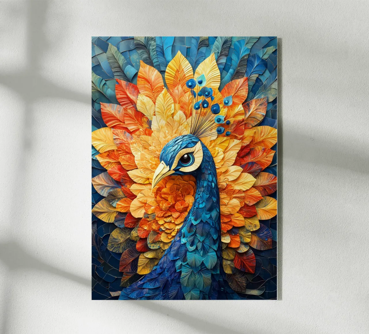 Pavone plexiglass da Lionmixart