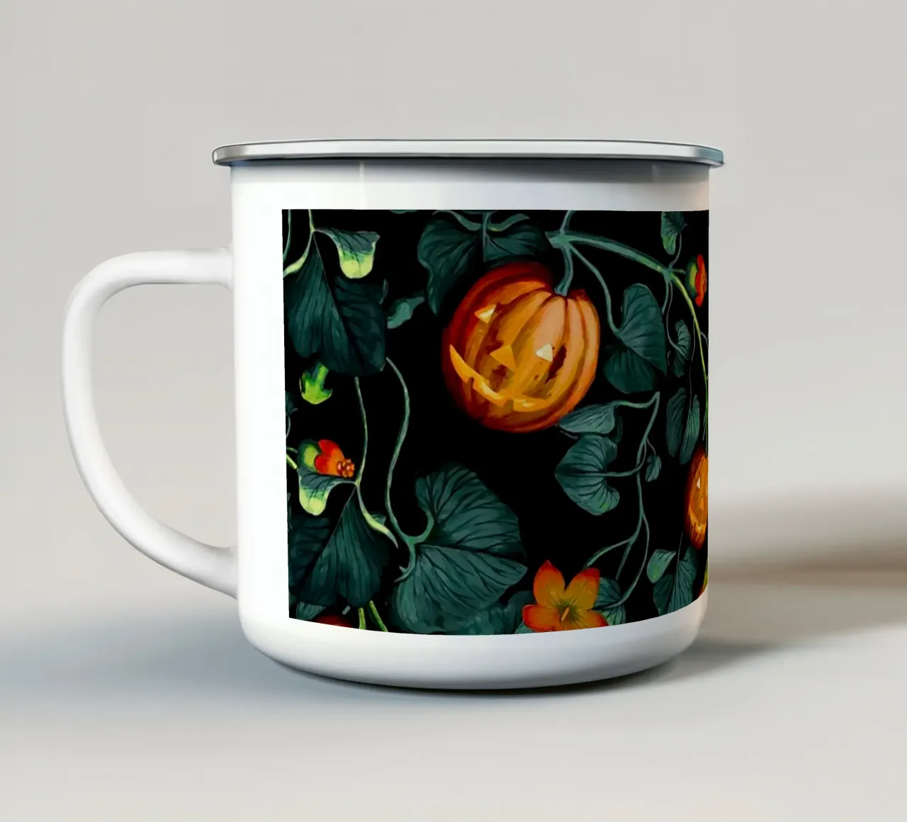 Halloween tazza in smalto da burcukorkmazyurek