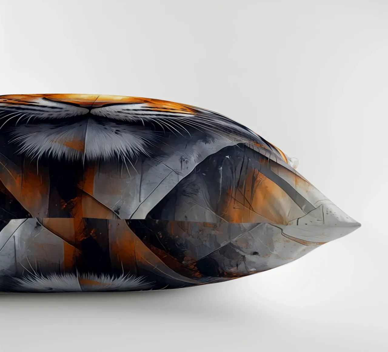 Tiger decorative cushion by Lionmixart