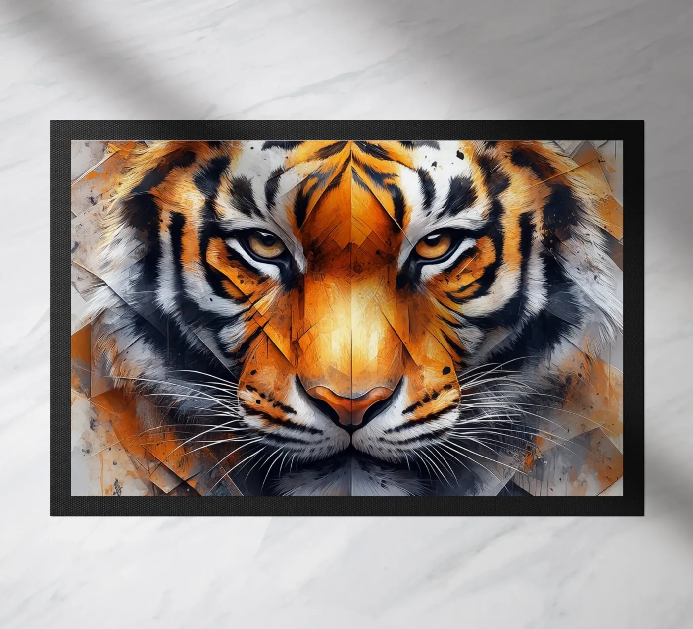 Tiger Fußmatte von Lionmixart