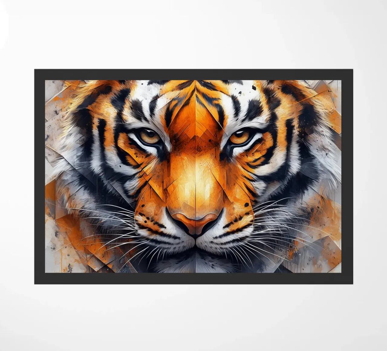 Tiger doormat by Lionmixart
