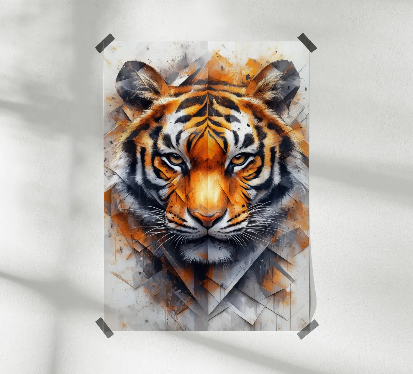 Tiger poster by Lionmixart