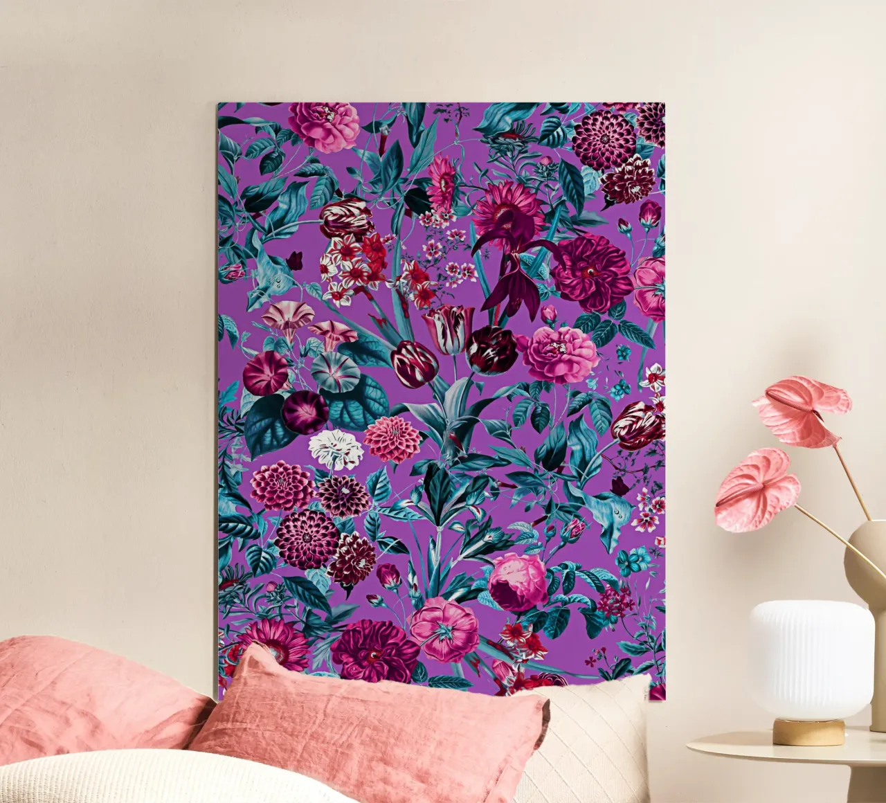Romantic Floral Pattern carta hahnemühle da burcukorkmazyurek