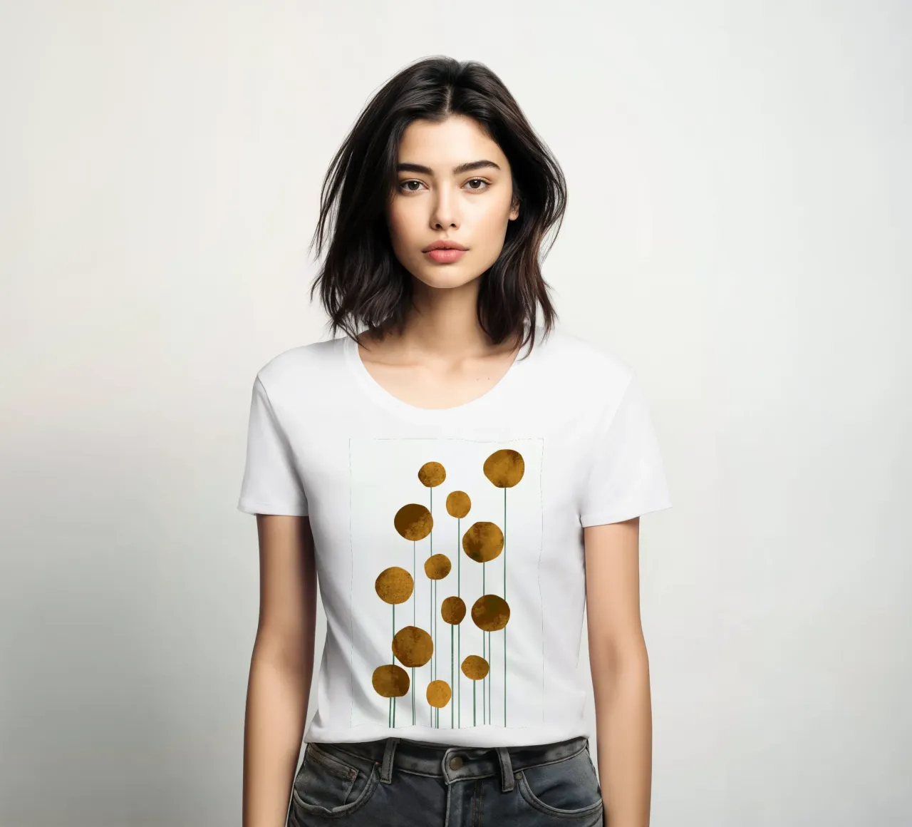 Waterflowers No.3 Frauen T-Shirt von Kubistika