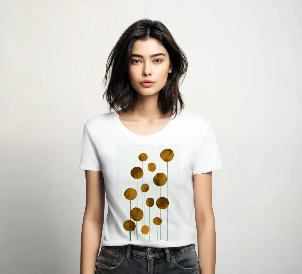 Waterflowers No.3 Frauen T-Shirt von Kubistika