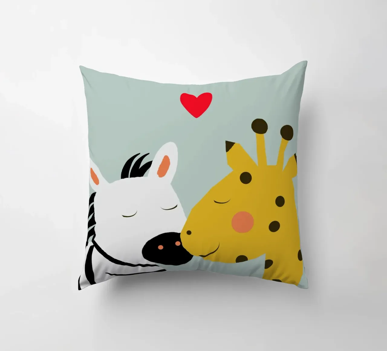 Große Liebe - Giraffe Zebra cuscino da maramirage