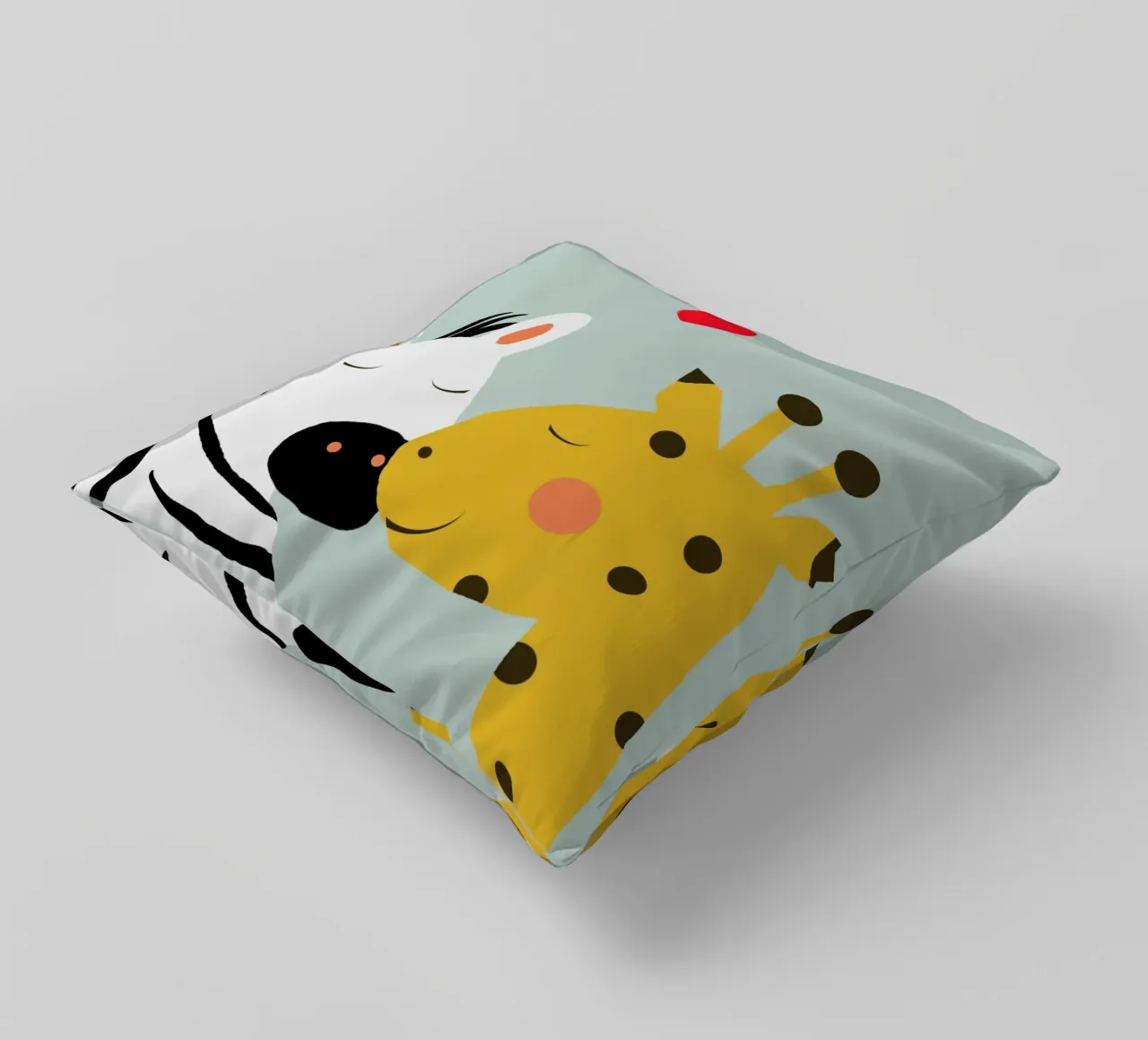 Große Liebe - Giraffe Zebra cuscino da maramirage