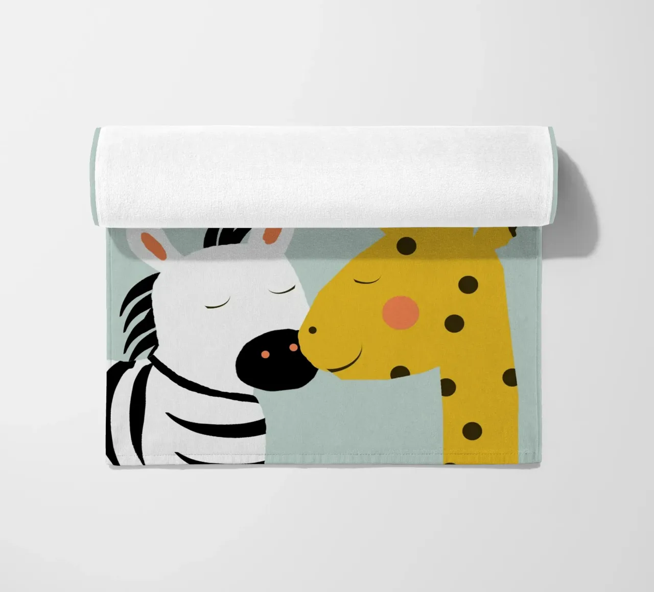 Große Liebe - Giraffe Zebra telo mare da maramirage